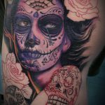 A muertos tetoválás # 656 a minta hűvös változata, amely könnyen használható változtatáshoz és muertos tetoválásként történő alkalmazáshoz