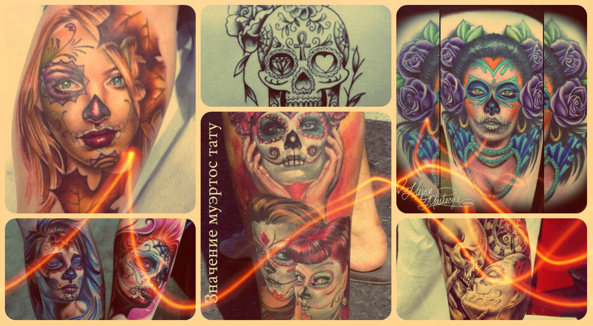 Fotó a Santa Muertos tetoválásról - hűvös lehetőségek a kész tetoválásokhoz - rajzok