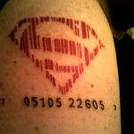 fotó tetoválás vonalkód, dátum: 2017.12.21. №148 - tetoválás vonalkód -