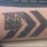 fotó tetoválás vonalkód, kelt 2017.12.21. 149. szám - tetováló vonalkód -