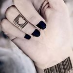 fotó tetoválás vonalkód, 2017.12.21., №019 - tetoválás vonalkód -