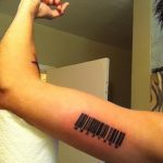 fotó tetoválás vonalkód kelt 2017.12.21. №074 - tetoválás vonalkód -