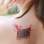 fotó tetoválás vonalkód, kelt 2017.12.21. 124. szám - tetováló vonalkód -