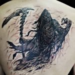 Fénykép tetovált halálról kaszával 2018.10.05. №068 - tetováláshalál -