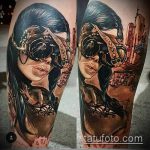 steampunk tetoválásszám 131 - a minta exkluzív változata, amely sikeresen használható a steampunk tetováláshoz a nyakon