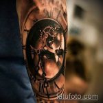 A steampunk tetoválás # 864 a minta érdekes változata, amely sikeresen használható a véglegesítéshez és az alkarra való steampunk tetováláshoz