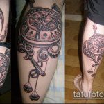 A steampunk tetoválás # 593 a minta méltó változata, amely sikeresen használható a steampunk csuklótetoválás átalakítására és alkalmazására