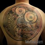 steampunk tetoválásszám 462 - a minta egyedi változata, amely könnyen használható változtatásra és alkalmazásra, mint steampunk tetoválás a lábán