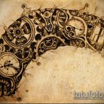 A steampunk tetoválás # 788 a minta hűvös változata, amely könnyen használható a steampunk váll tetoválásként történő átalakításra és alkalmazásra