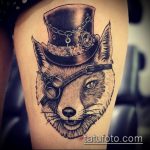 A steampunk tetoválás # 743 a minta méltó változata, amely könnyen használható a feldolgozáshoz és a steampunk tetováláshoz a lábán