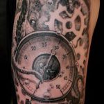 steampunk tetoválás # 366 - a minta exkluzív változata, amely sikeresen használható átalakításra és alkalmazásra steampunk tetoválásként