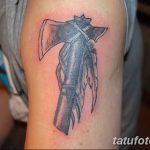 Fotó a rajz Tattoo Tomahawk -ról 2018.11.06. №111 - fotó Tomahawk tetoválás -