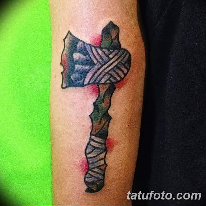 Fotó a rajzról Tattoo Tomahawk 2018.11.06. №108 - fotó Tomahawk tetoválás -