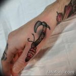 Fotó a rajzról Tattoo Tomahawk 2018.11.06. №107 - fotó Tomahawk tetoválás -