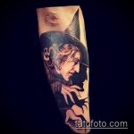 fotó a 673 -as boszorkány tetoválásról - a minta érdekes változata, amely könnyen használható változtatásra és alkalmazásra tetováló boszorkányként