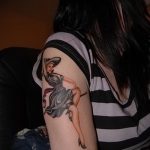 fotó a 710 -es boszorkány tetoválásról - a minta méltó változata, amely könnyen használható változtatásra és alkalmazásra boszorkány tetoválásaként a tűzerdőben