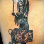 fotó a 269 -es boszorkány tetoválásról - a minta egyedi változata, amely jól használható a boszorkány tetoválás feldolgozásához és alkalmazásához