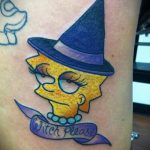 fotó a 950 -es boszorkány tetoválásról - a kép hűvös változata, amely jól használható a boszorkány átalakítására és tetoválásként való alkalmazására tűzerdőben