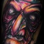 fotó a boszorkány tetoválásról # 834 - a minta hűvös változata, amely sikeresen használható a változtatáshoz és a boszorkány tetoválásához a seprűn