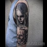 fotó a boszorkány tetoválásról # 809 - a minta érdekes változata, amely sikeresen használható a véglegesítéshez és a rúnák rajzolásához boszorkánytetoválásként