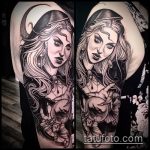 fotó a 392 -es boszorkány tetoválásról - a minta méltó változata, amely sikeresen használható boszorkány tetoválásként történő feldolgozásra és alkalmazásra