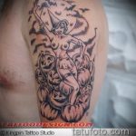 fotó a 120 -as számú boszorkánytetoválásról - a minta exkluzív változata, amely sikeresen használható feldolgozásra és boszorkánytetoválásként a seprűnyélre