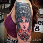 fotó a farkas tetoválásról №987 - a minta érdekes változata, amely könnyen használható felülvizsgálathoz és farkas és farkas tetoválásként történő alkalmazásához