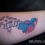 fotó a veréb tetoválásról # 767 - a minta méltó változata, amely sikeresen használható a veréb sapkában történő átalakítására és tetoválására