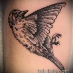 fotó a veréb tetoválásról # 619 - a minta exkluzív változata, amely sikeresen használható a sapka veréb feldolgozásához és tetoválásához