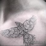 veréb tetoválás fotó # 325 - a minta hűvös változata, amely könnyen használható feldolgozásra és régi iskolai veréb tetoválásra