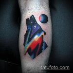 fénykép az üvöltő farkas tetoválásról №756 - a minta egyedi változata, amely sikeresen használható a feldolgozásra és az alkalmazásra, mint a farkas üvöltése a holdtetoválásra