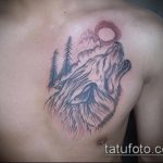 fénykép az üvöltő farkas tetoválásról, 667 - a minta érdekes változata, amely könnyen használható a feldolgozáshoz és az alkalmazáshoz, mint egy farkas üvöltő tetoválás