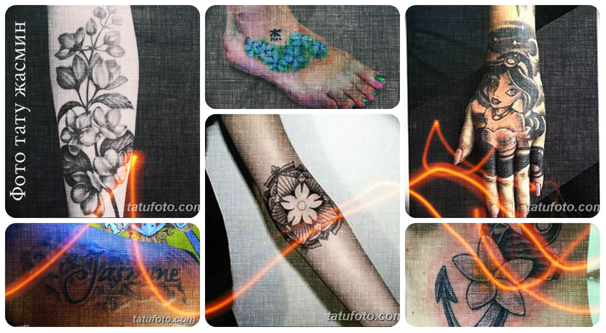 Fotó a jázmin tetoválásról - a kész tetoválások eredeti rajzainak gyűjteménye a testen