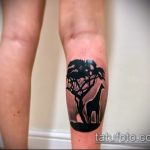 Fajna wersja wykonanego tatuażu żyrafy - rysunek nadaje się do tatuażu żyrafy na rekinie