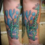 Przykład testowy wytatuowanej żyrafy - rysunek nadaje się do tatuażu żyrafa jeż żyrafa