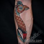 Fajna wersja wykonanej żyrafy tatuażowej - rysunek nadaje się do tatuażu żyrafy na rekinie