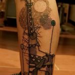 Ważna wersja istniejącego tatuażu żyrafy - rysunek nadaje się do tatuażu żyrafy w okularach