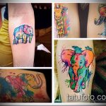 Fajna wersja gotowego tatuażu żyrafy - rysunek nadaje się do tatuażu geometrii żyrafy