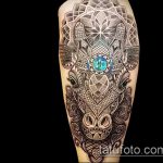 Ciekawy przykład gotowego tatuażu żyrafy - rysunek nadaje się do tatuażu żyrafy na żyrafie na palcu