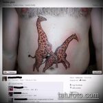 Fajna wersja wykonanej żyrafy tatuażowej - rysunek nadaje się do żyrafy tatuażowej mała żyrafa tatuażowa mono kolor