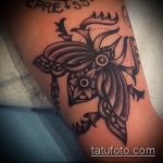 A meglévő bogár tetoválás érvényes változata - a rajz alkalmas a bogár tetoválására a karon