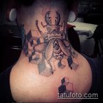 Az alkalmazott bogár tetoválás tesztverziója - a rajz alkalmas a bogár tetoválására a karon