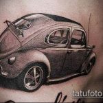 A meglévő bogár tetoválás érdekes változata - a rajz alkalmas a bogár tetoválására a lábán