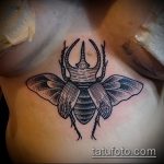 Az alkalmazott bogár tetoválás érvényes változata - a rajz alkalmas a sündisznó bogár tetoválására