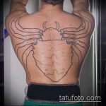 A kivitelezett bogár tetoválás érvényes változata - a rajz alkalmas a bogár tetoválására a karon