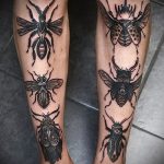 Érdekes példa a bogár tetoválásra - a rajz alkalmas bogár tetoválásra