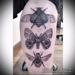 Eredeti példa egy meglévő bogár tetoválásra - a rajz alkalmas a lábán lévő bogár tetoválásra