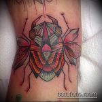 A kész bogár tetoválás klassz változata - a rajz alkalmas egy skarabeus bogár tetováláshoz