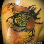 A bogár tetoválás tesztpéldája - a rajz alkalmas egy skarabeus bogár tetoválásra