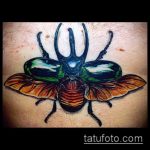 A meglévő bogár tetoválás klassz változata - a rajz alkalmas egy skarabeus bogár tetováláshoz